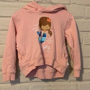 Pink Mermaid Hoodie for Kids